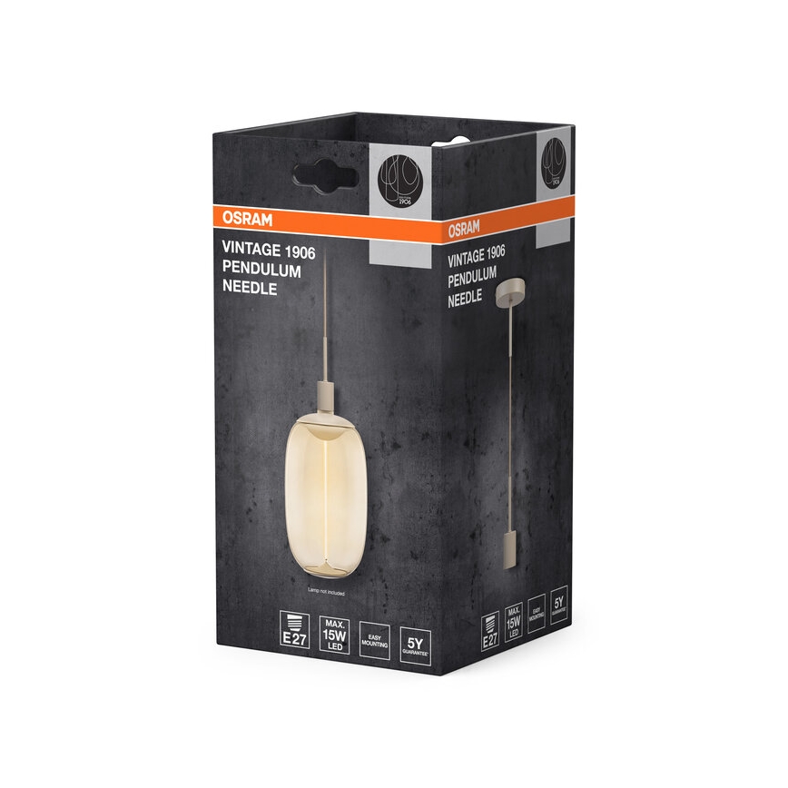 Osram - Napojni kabel PENDULUM NEEDLE 1xE27/15W/230V bež