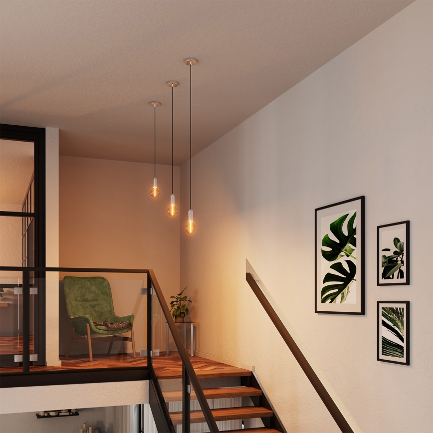 Osram - Napojni kabel PENDULUM ROUND 1xE27/15W/230V sjajni krom