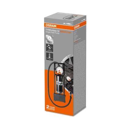Osram - Nožna pumpa za gume s manometrom TYREINFLATE 10 ESSENTIAL OFP10ESN