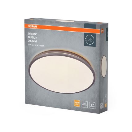 Osram - ORBIS DUBLIN LED stropno svjetlo, 24 W, 230 V, promjer 39 cm, srebrne boje