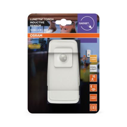Osram - Orijentacijska LED svjetiljka za utičnicu sa senzorom LUNETTA LED/2W/230V