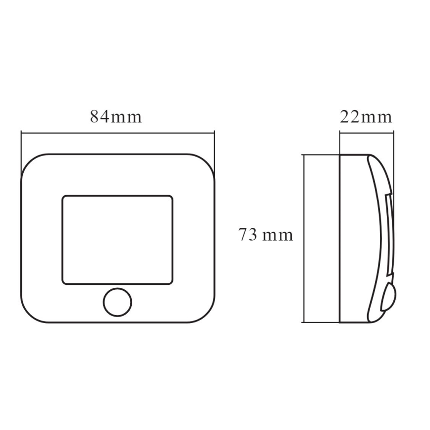 Osram - LED orijentacijska svjetiljka sa senzorom NIGHTLUX LED/0,3W/3xAAA IP54 srebrna