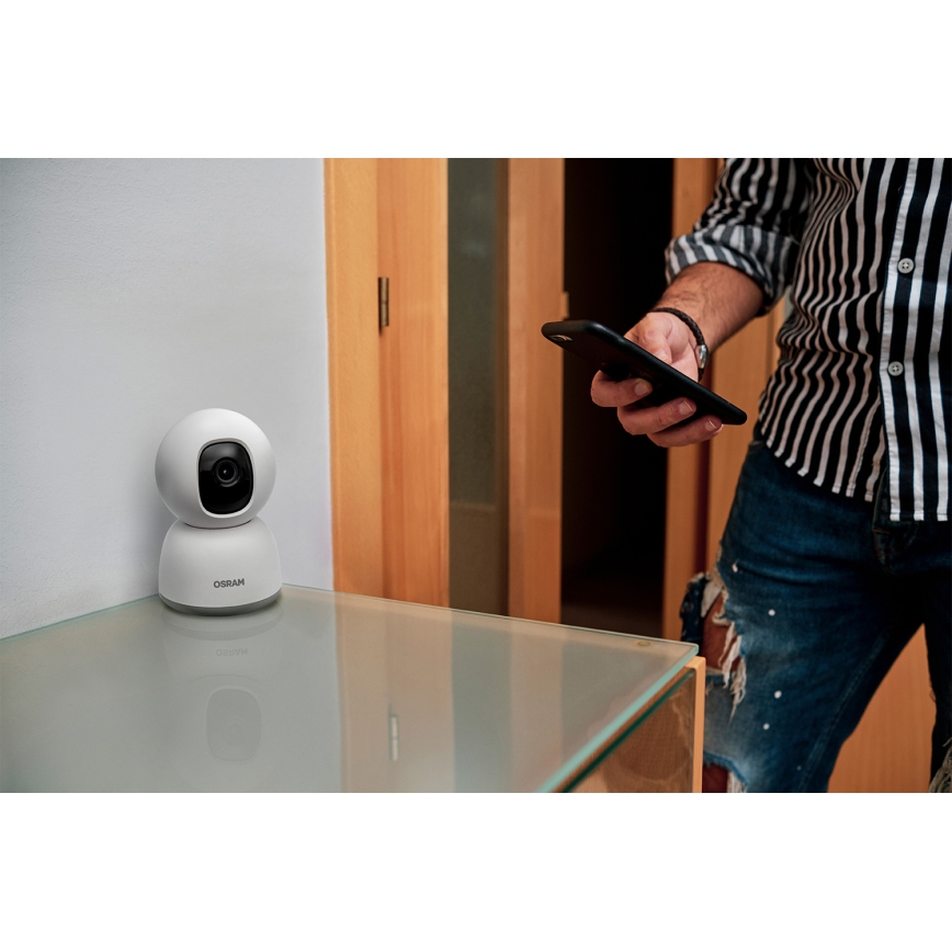 Osram - Pametna unutarnja kamera 360° s 2K senzorom SMART+ 230V Wi-Fi