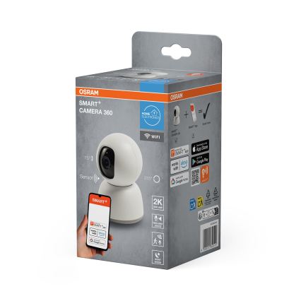Osram - Pametna unutarnja kamera 360° s 2K senzorom SMART+ 230V Wi-Fi