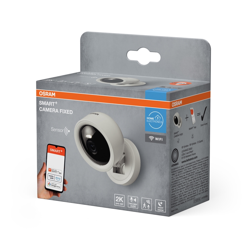 Osram - Pametna unutarnja kamera sa 2K senzorom SMART+ 230V Wi-Fi