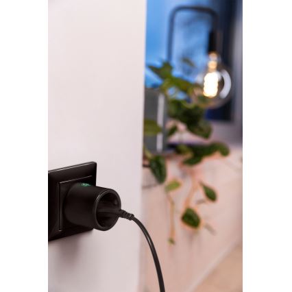 Osram - Pametna utičnica SMART+ MATTER SCHUKO 2300W/230V/10A Wi-Fi crna