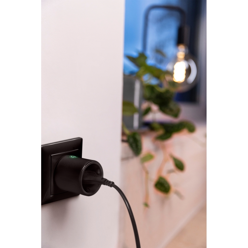 Osram - Pametna utičnica SMART+ MATTER SCHUKO 2300W/230V/10A Wi-Fi crna