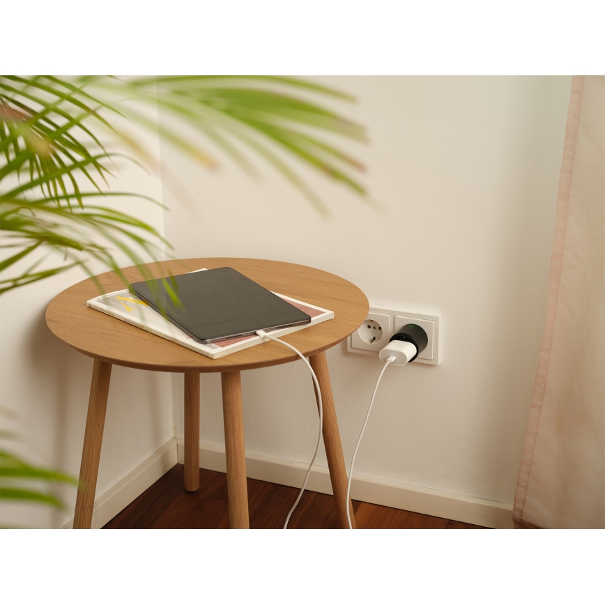 Osram - Pametna utičnica SMART+ MATTER SCHUKO 2300W/230V/10A Wi-Fi crna