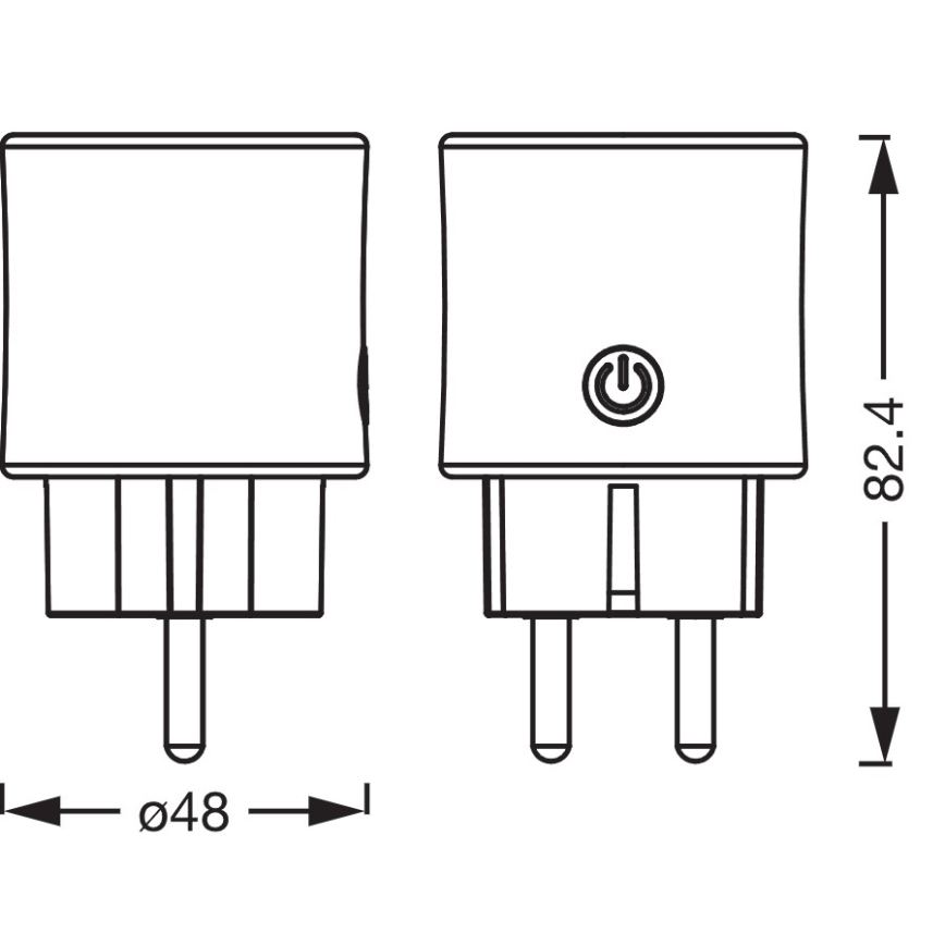 Osram - Pametna utičnica SMART+ SCHUKO 2300W/230V/10A bijela