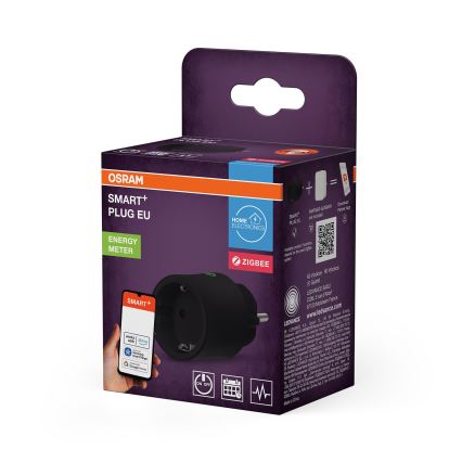 Osram - Pametna utičnica SMART+ SCHUKO 2300W/230V/10A crna