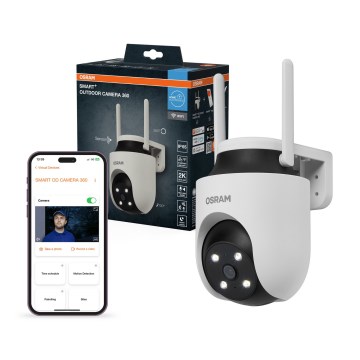 Osram - Pametna vanjska kamera 360° s 2K SMART+ senzorom 230V IP67 Wi-Fi
