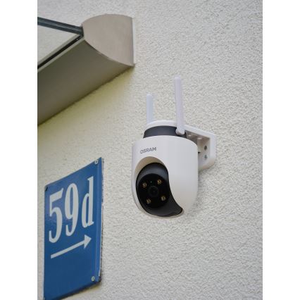 Osram - Pametna vanjska kamera 360° s 2K SMART+ senzorom 230V IP67 Wi-Fi