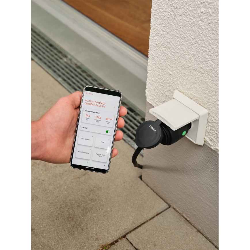 Osram - Pametna vanjska utičnica SMART+ SCHUKO 3680W/230V/16A IP44