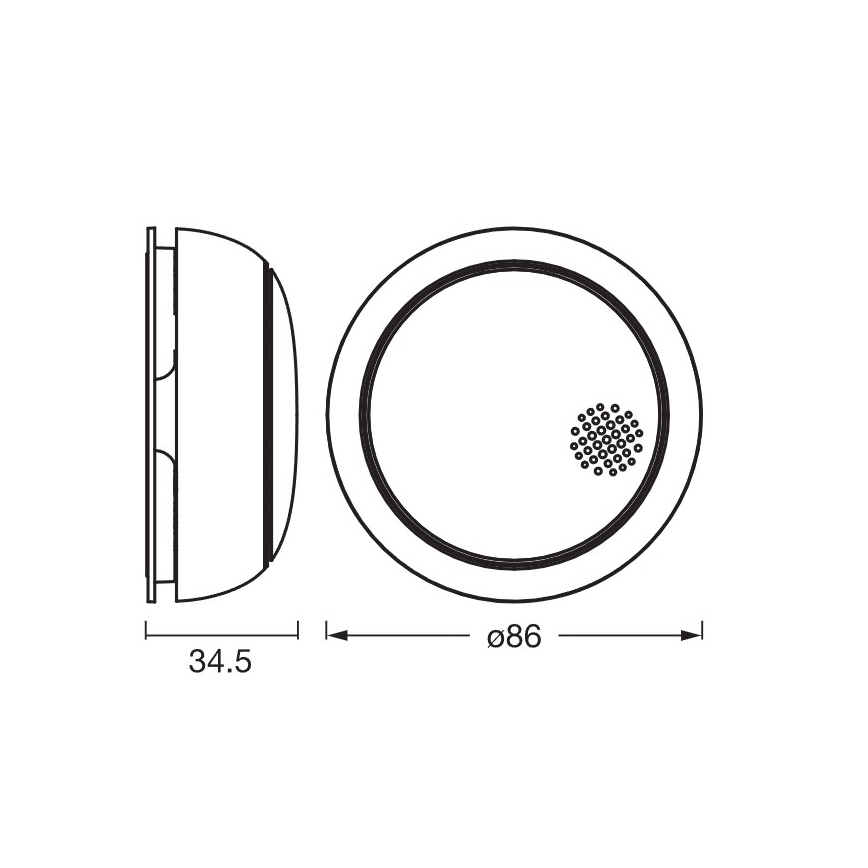 Osram - Pametni detektor dima SMART+ 3V Wi-Fi 1400 mAh