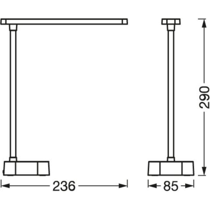 Osram - PANAN LED stolna svjetiljka s dodirnim prigušivanjem LED/5,2W/5V 1200 mAh CRI 90