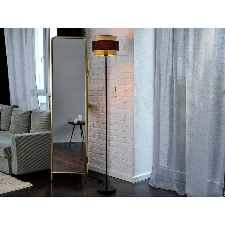 Osram - Podna lampa DECOR HORNET 1xE27/10W/230V crna/zlatna