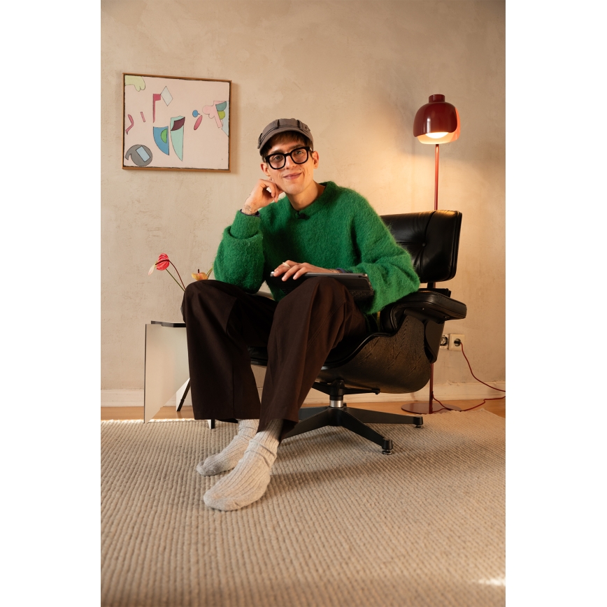 Osram - Podna svjetiljka DECOR COROLLE 1xE27/15W/230V crvena