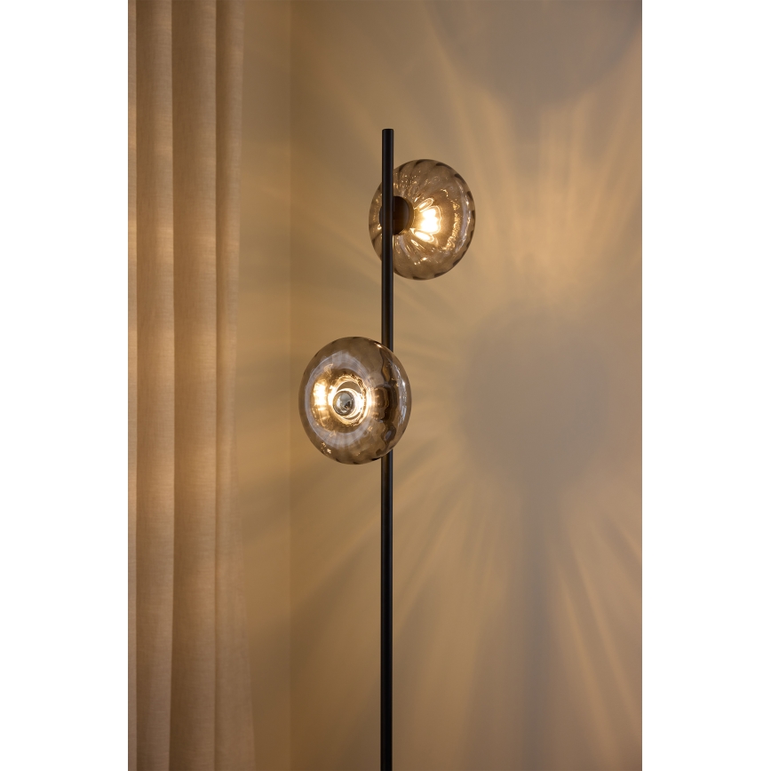 Osram - Podna svjetiljka DECOR SMOKE 2xE14/12W/230V crna/zadimljeno-siva