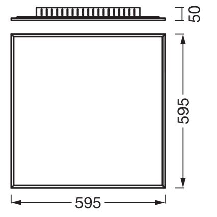 Osram - površinski montiran LED panel PLANON LED/40W/230V 60x60 cm bijela