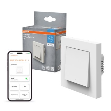 Osram - Prekidač s jednim gumbom SMART+ MATTER 230V Wi-Fi