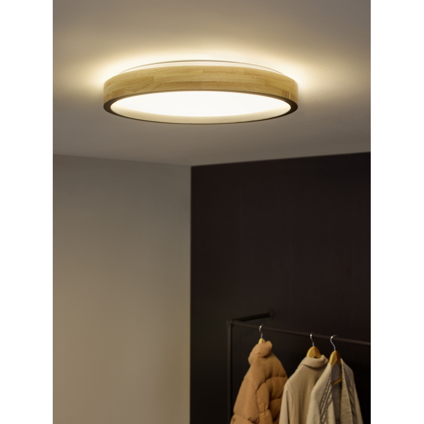 Osram - Prigušivo LED stropno svjetlo MARIANO LED/16W/230V Ø 31 cm hrast/crna