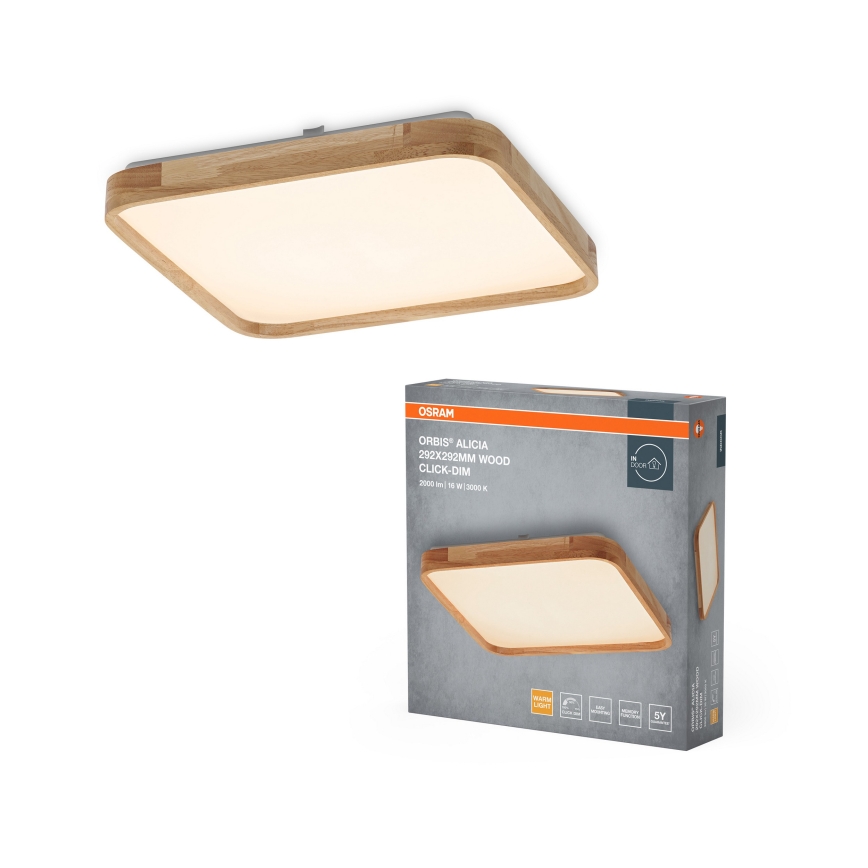 Osram - LED prigušivo stropno svjetlo ORBIS ALICIA LED/16W/230V 29,2x29,2 cm bež