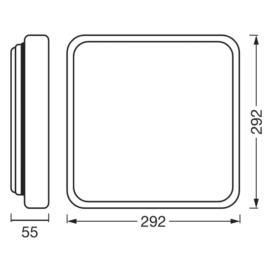 Osram - LED prigušivo stropno svjetlo ORBIS ALICIA LED/16W/230V 29,2x29,2 cm bež