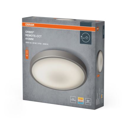 Osram - LED prigušiva stropna svjetiljka ORBIS LED/25W/230V 2700-6500 pr. 41 cm + daljinski upravljač