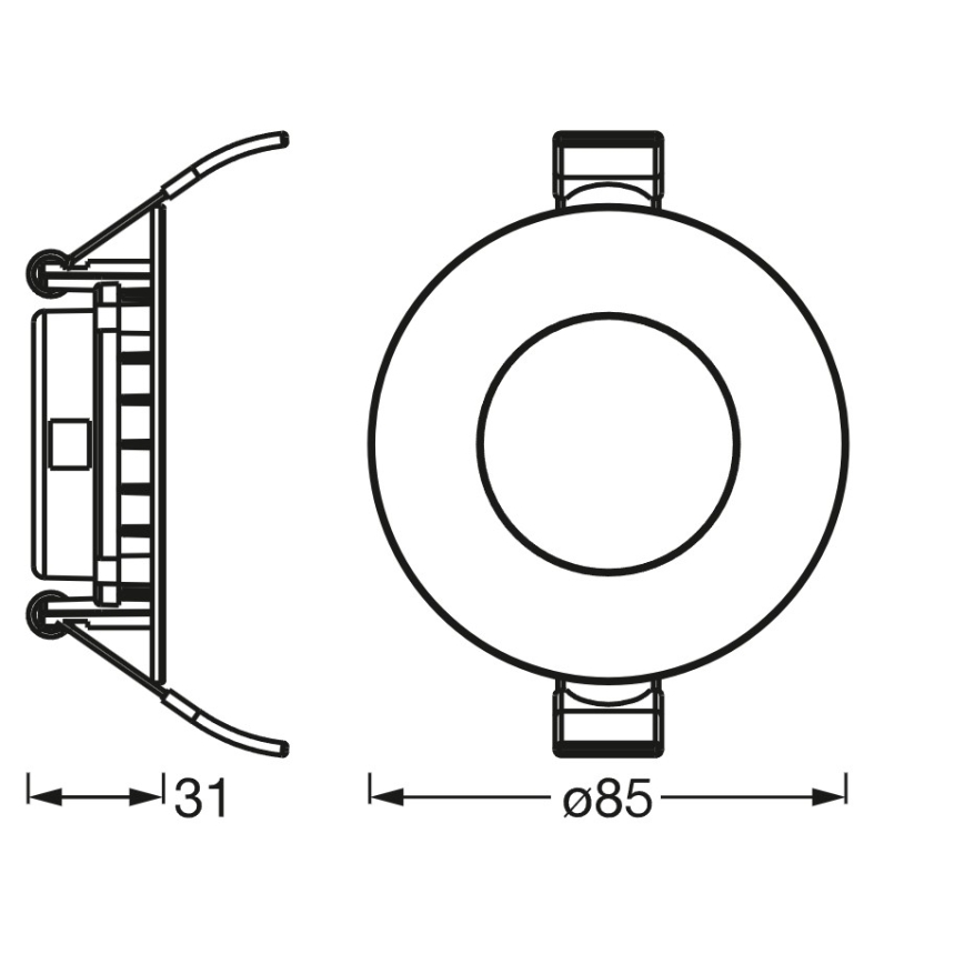 Osram - Prigušiva LED ugradna svjetiljka SMART+ DOWNLIGHT LED/4,5W/230V 3000-6500K Wi-Fi