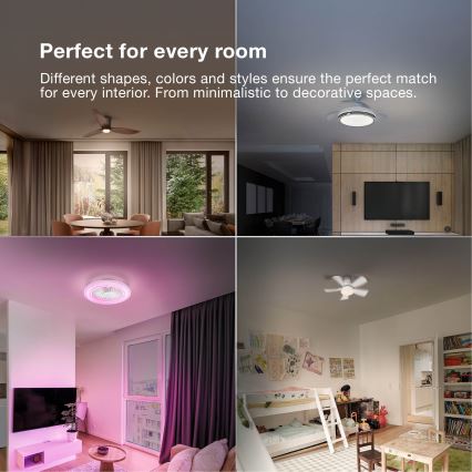 Osram - LED stropni ventilator FOHN s mogućnošću prigušivanja LED/18W/230V 3000/4000/6500K + daljinski upravljač