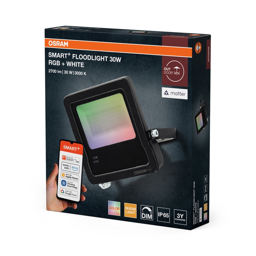 Osram - LED RGBW reflektor SMART+ FLOODLIGHT s prigušivanjem LED/30W/230V IP65 Wi-Fi
