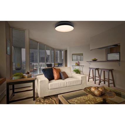 Osram - LED stropna svjetiljka ORBIS LIVIA LED/24W/230V s mogućnošću prigušivanja Ø 43 cm crna/bijela