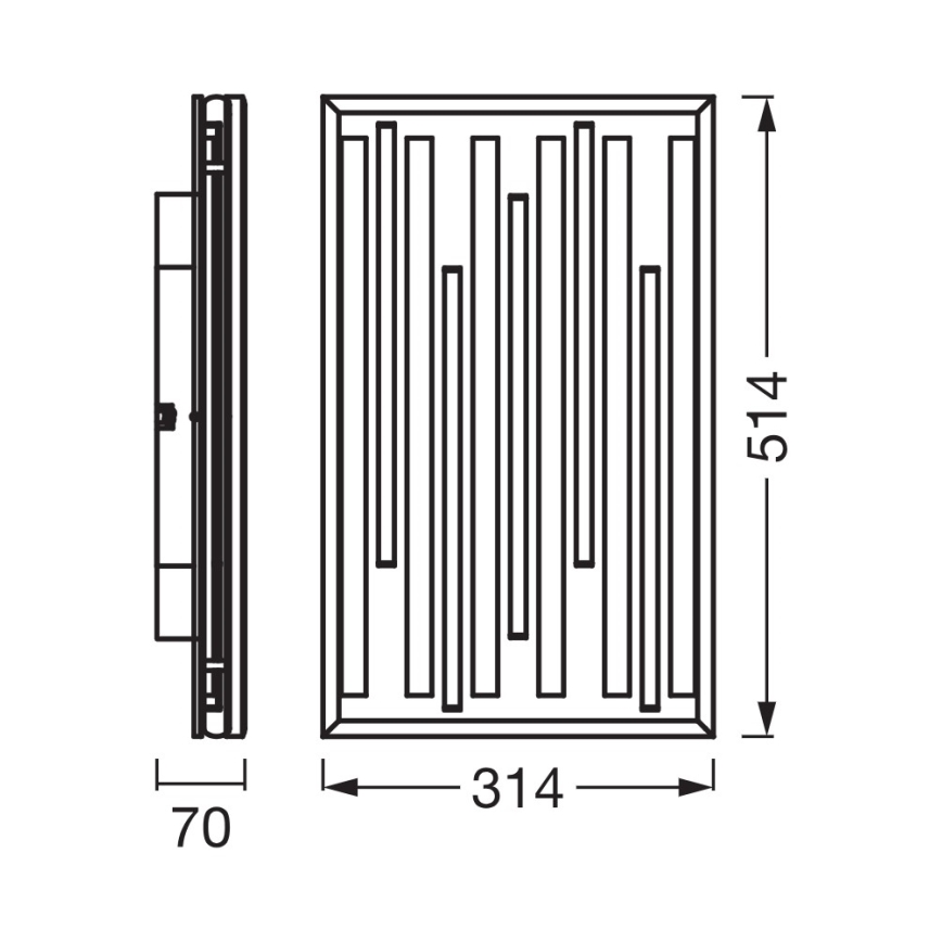 Osram - LED stropna svjetiljka s mogućnošću prigušivanja ORBIS ACOUSTIC LED/30W/230V 51x31 cm borovina