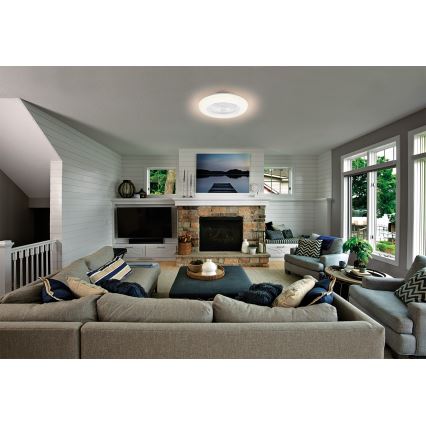 Osram - Prigušiva LED stropna svjetiljka s ventilatorom SMART+ LED/75W/230V 3000-6500K Wi-Fi + daljinski upravljač