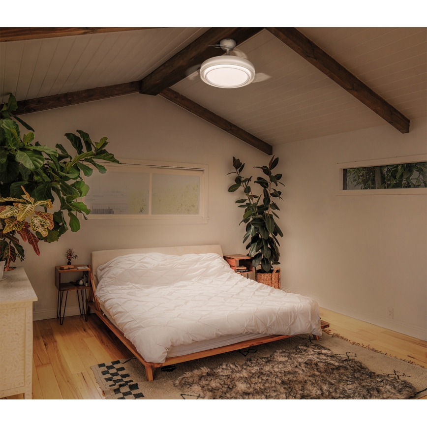 Osram - LED prigušivo stropno svjetlo s ventilatorom PONIENTE LED/36W/230V 3000/4000/6500K + daljinski upravljač