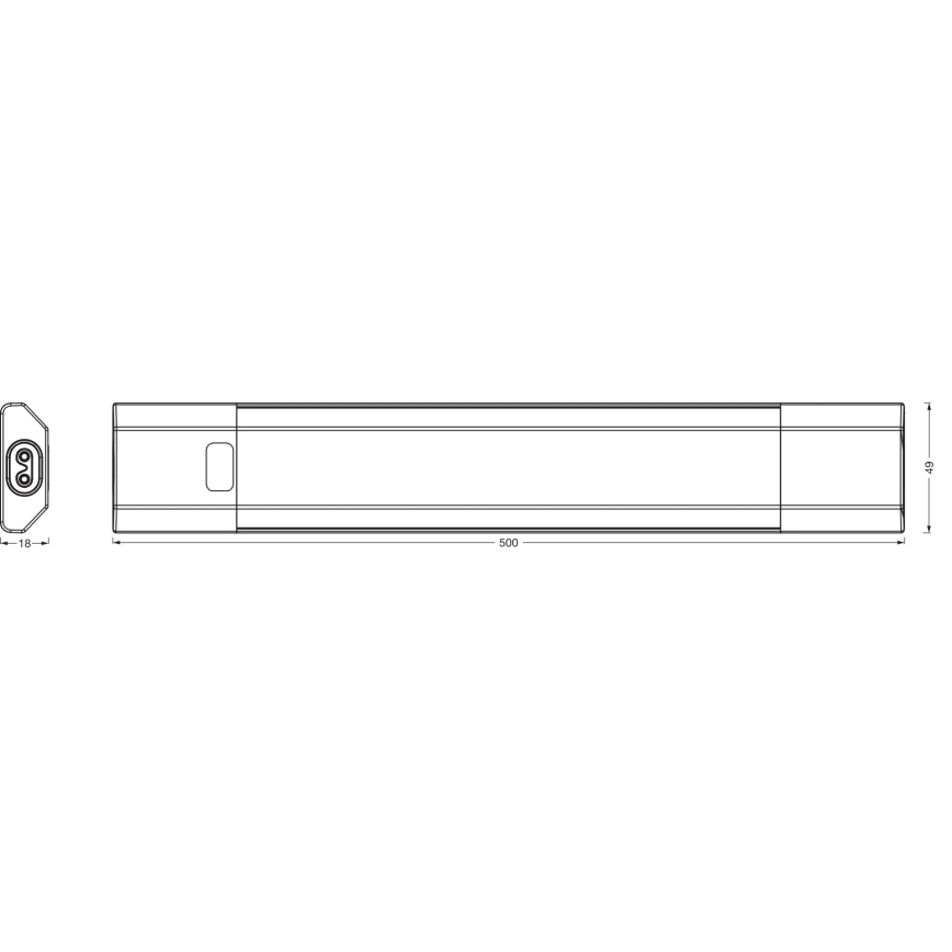 Osram - LED prigušivo svjetlo za ispod ormarića s detektorom pokreta LINEAR EDGE LED/8W/230V 3000/4000/6500K 50 cm bijela