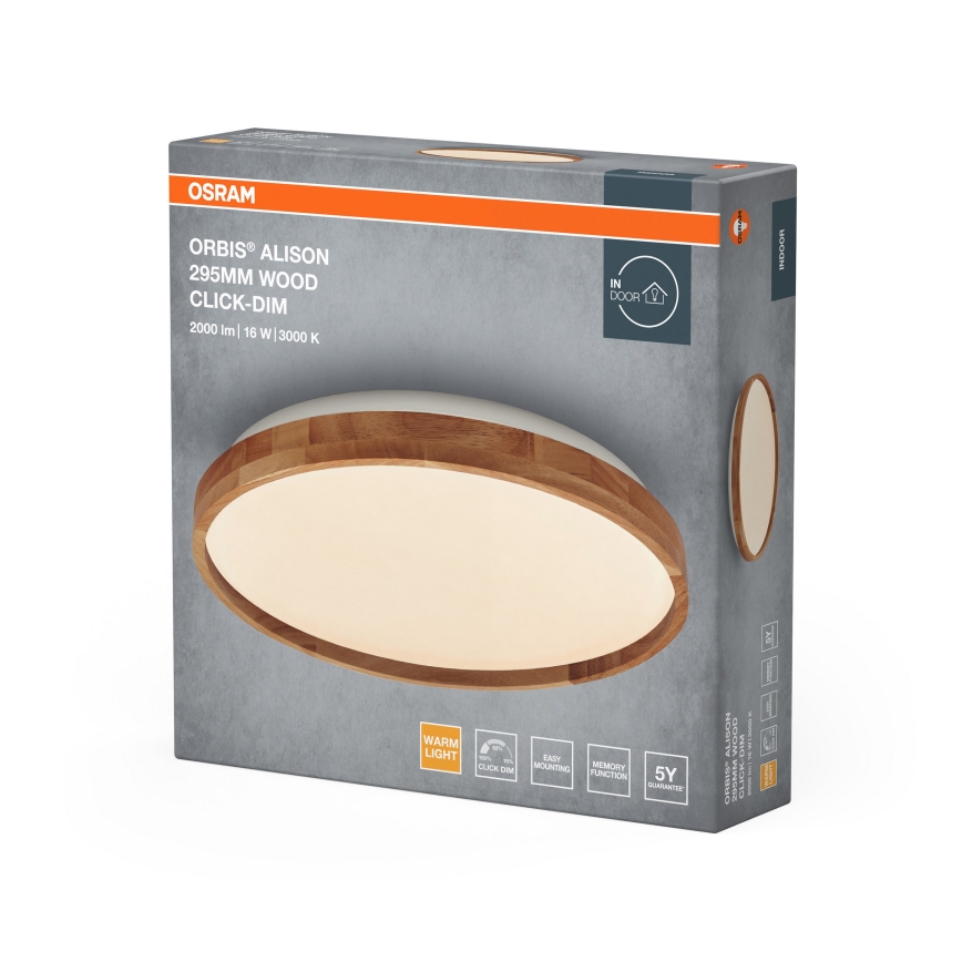Osram - prigušivo LED stropno svjetlo ORBIS ALISON LED/16W/230V Ø 29,5 cm, bež