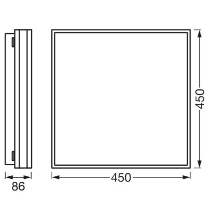 Osram - Prigušivo LED stropno svjetlo SMART+ MAGNET LED/42W/230V 45x45 cm 3000-6500K Wi-Fi