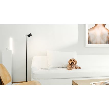 Osram - LED podna lampa s dodirom i prigušivanjem DECOR KYOTO LED/12W/230V CRI 90 crna