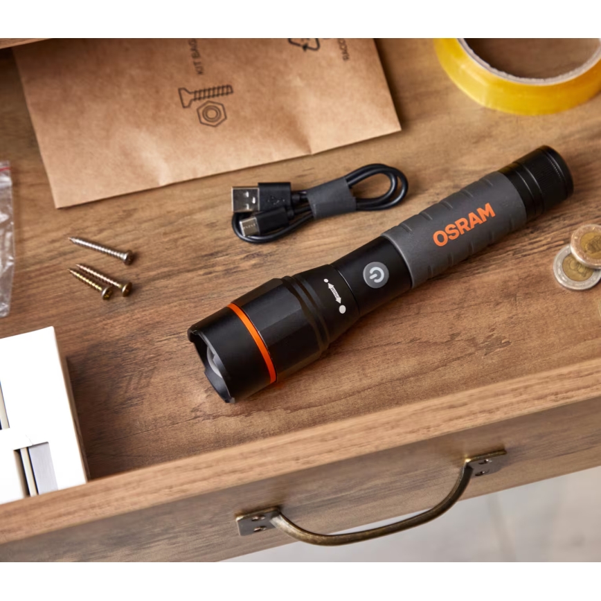 Osram - LED punjiva svjetiljka s prigušivanjem LEDINSPECT PRO TORCH 1200 LED/13W/3,6V 4000 mAh IP44