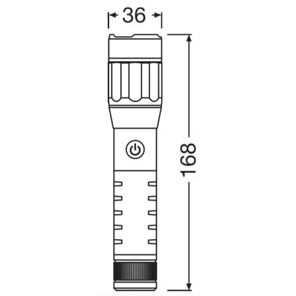 Osram - LED prigušiva punjiva ručna svjetiljka LEDINSPECT PRO TORCH 500 LED/6W/3,7V 2200 mAh IP44