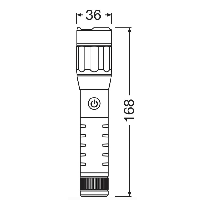 Osram - LED prigušiva punjiva ručna svjetiljka LEDINSPECT PRO TORCH 500 LED/6W/3,7V 2200 mAh IP44