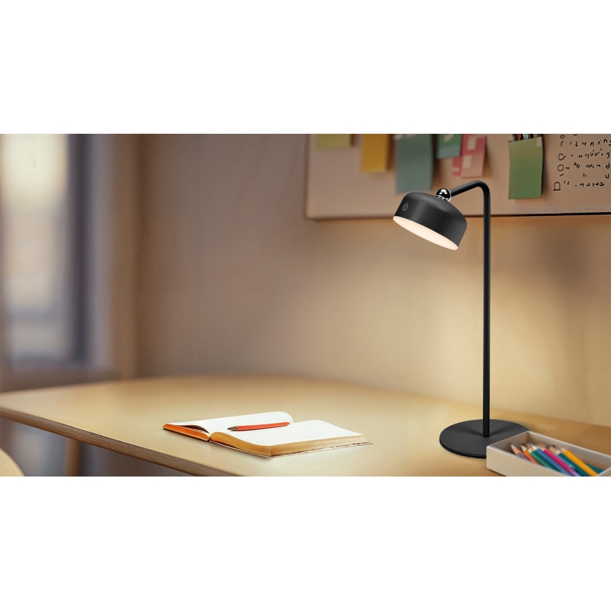 Osram - Punjiva LED stolna svjetiljka 3u1 DECOR HELPER s podesivom svjetlinom LED/1,8W/5V crna