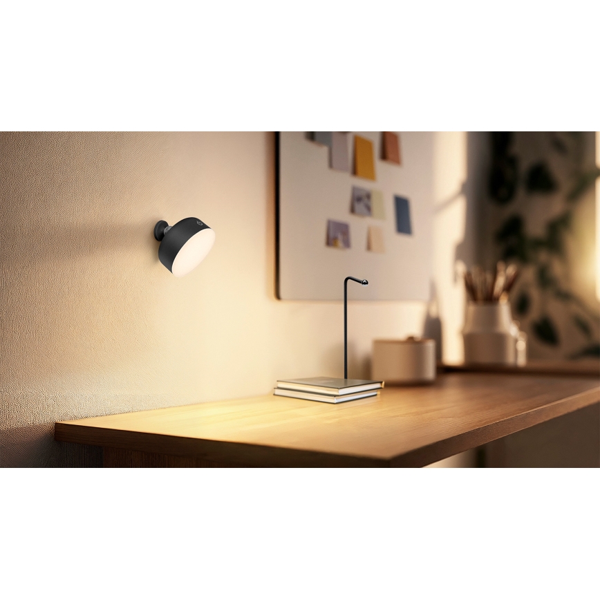 Osram - Punjiva LED stolna svjetiljka 3u1 DECOR HELPER s podesivom svjetlinom LED/1,8W/5V crna