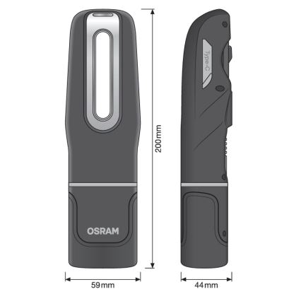 Osram - punjiva inspekcijska svjetiljka s prigušivanjem LEDINSPECT MINI250 LED/7W/3,7V IP65 2000 mAh