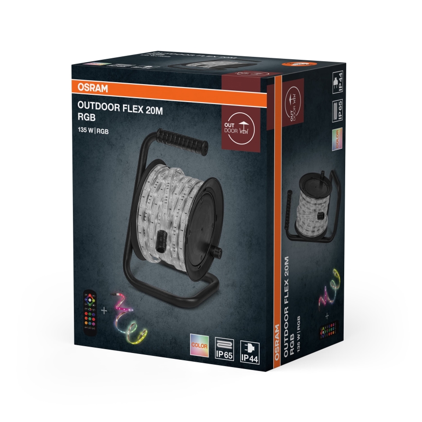 Osram - LED RGB vanjska traka s prigušivanjem FLEX 20m LED/135W/230V IP65 + daljinsko upravljanje