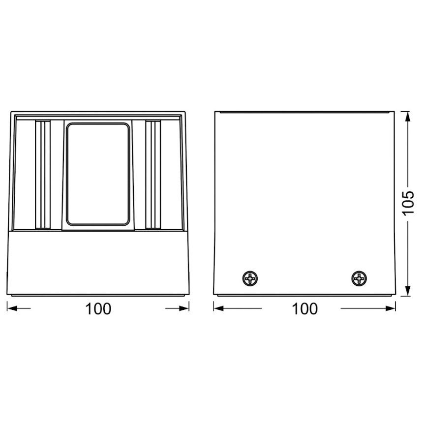 Osram - LED RGBW Prigušivo vanjsko zidno svjetlo SMART+ BEAM LED/8W/230V 3000-6500K IP44 Wi-Fi