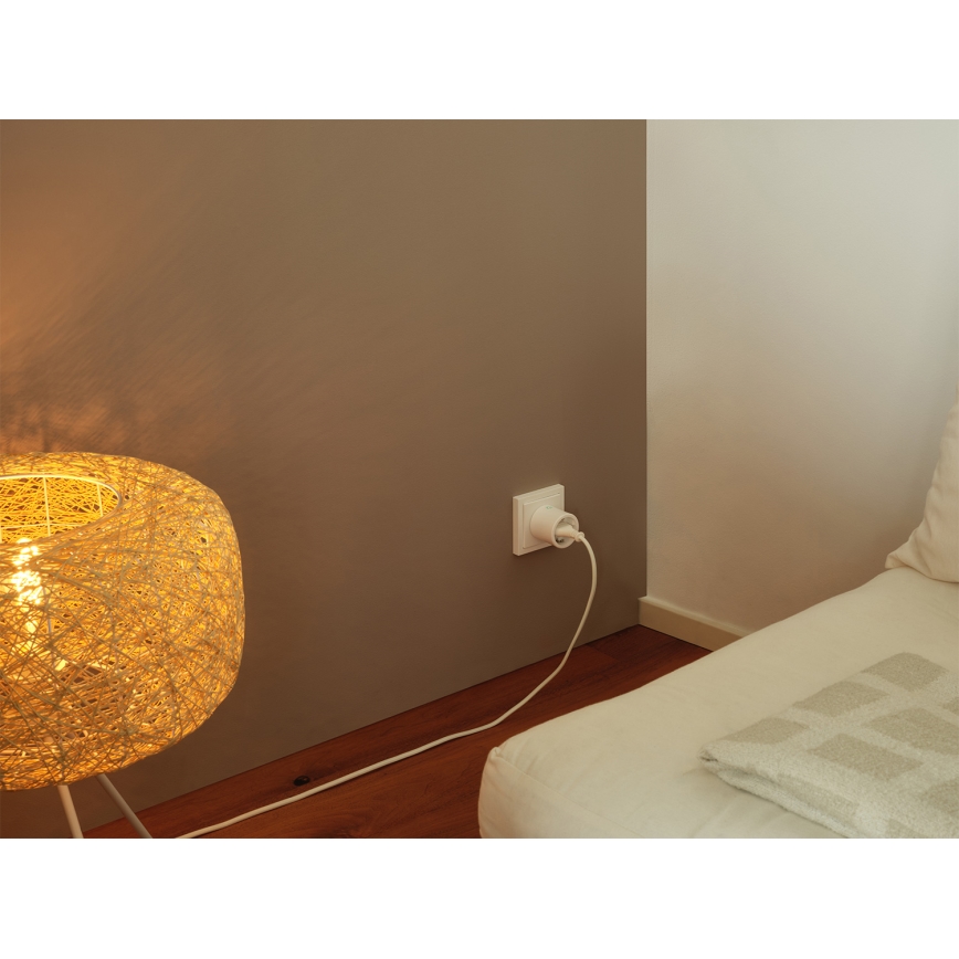 Osram - SET 2x pametne utičnice SMART+ MATTER SCHUKO 2300W/230V/10A Wi-Fi bijela
