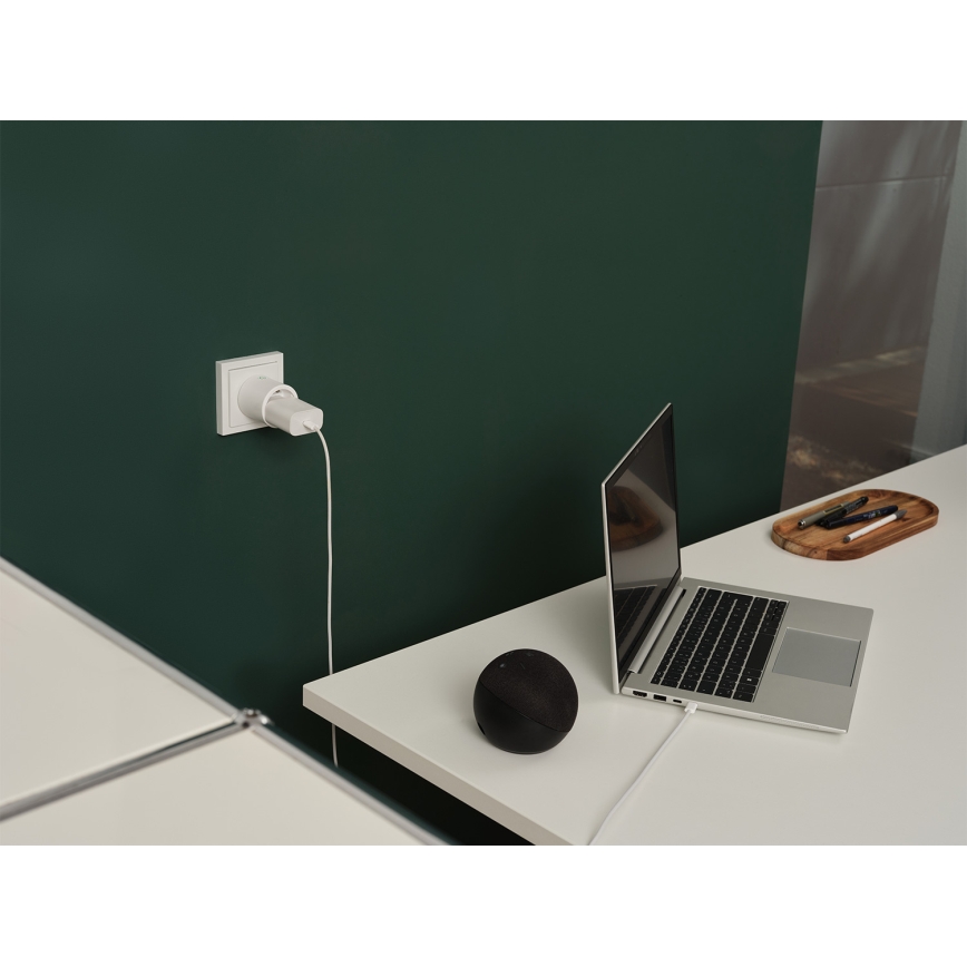 Osram - SET 2x pametne utičnice SMART+ MATTER SCHUKO 2300W/230V/10A Wi-Fi bijela