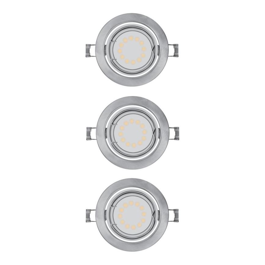 Osram - SET 3x LED Ugradbena svjetiljka 3xGU10/3W/230V
